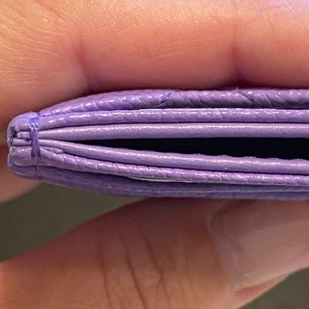 Chanel 20s Purple Flat Card Holder - Picture 11 of 14